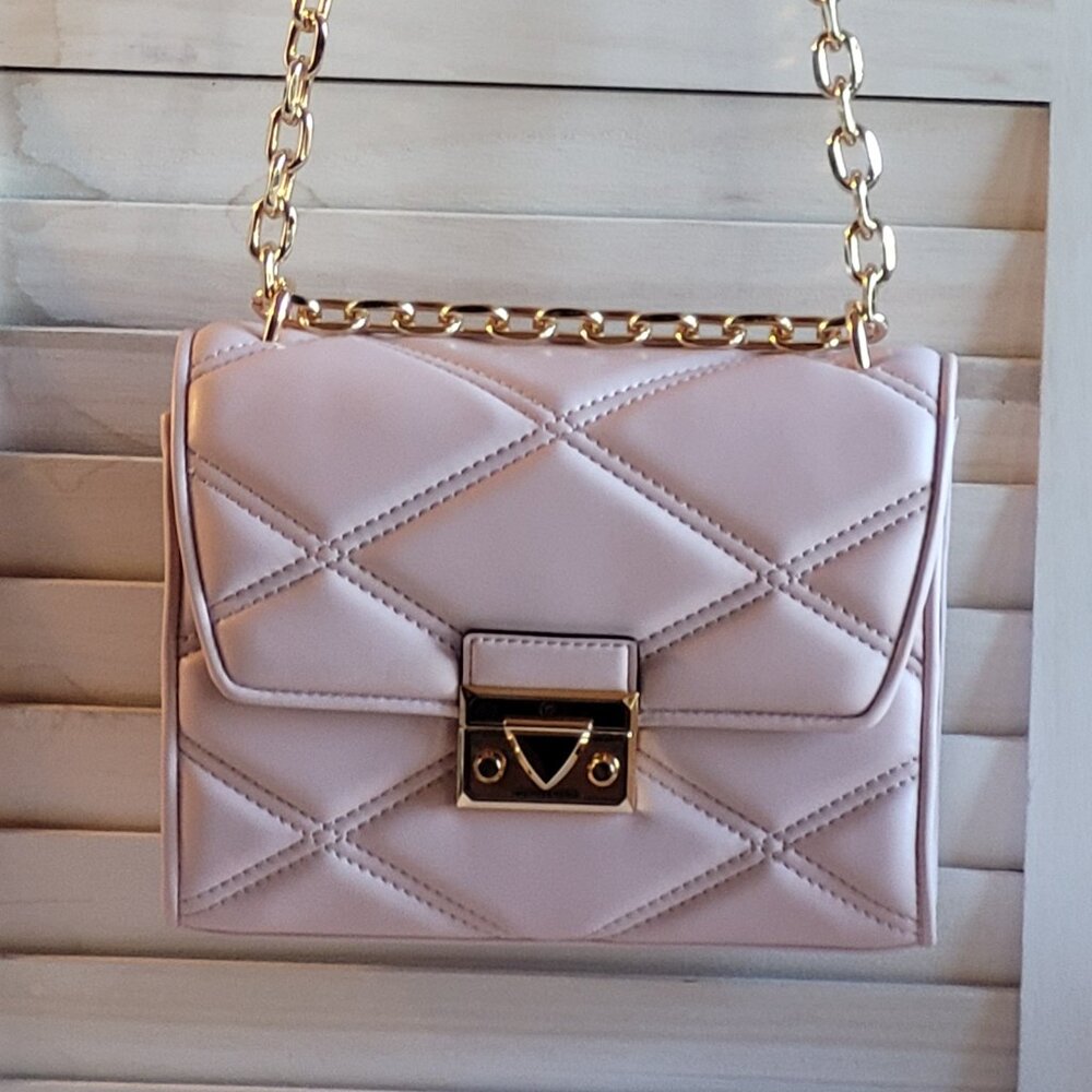 Michael Kors Pink Quilted Crossbody Bag - Picture 10 of 10